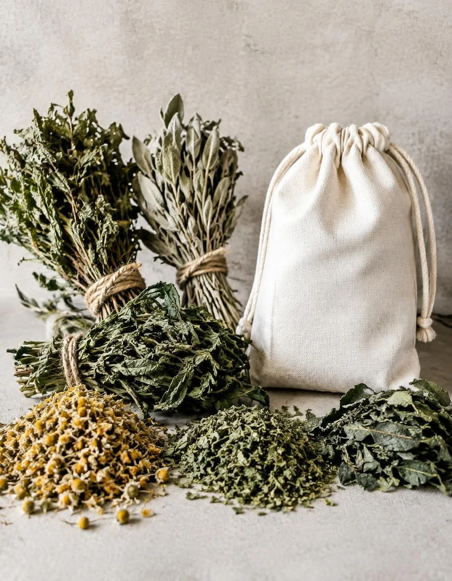 Dried natural herbs